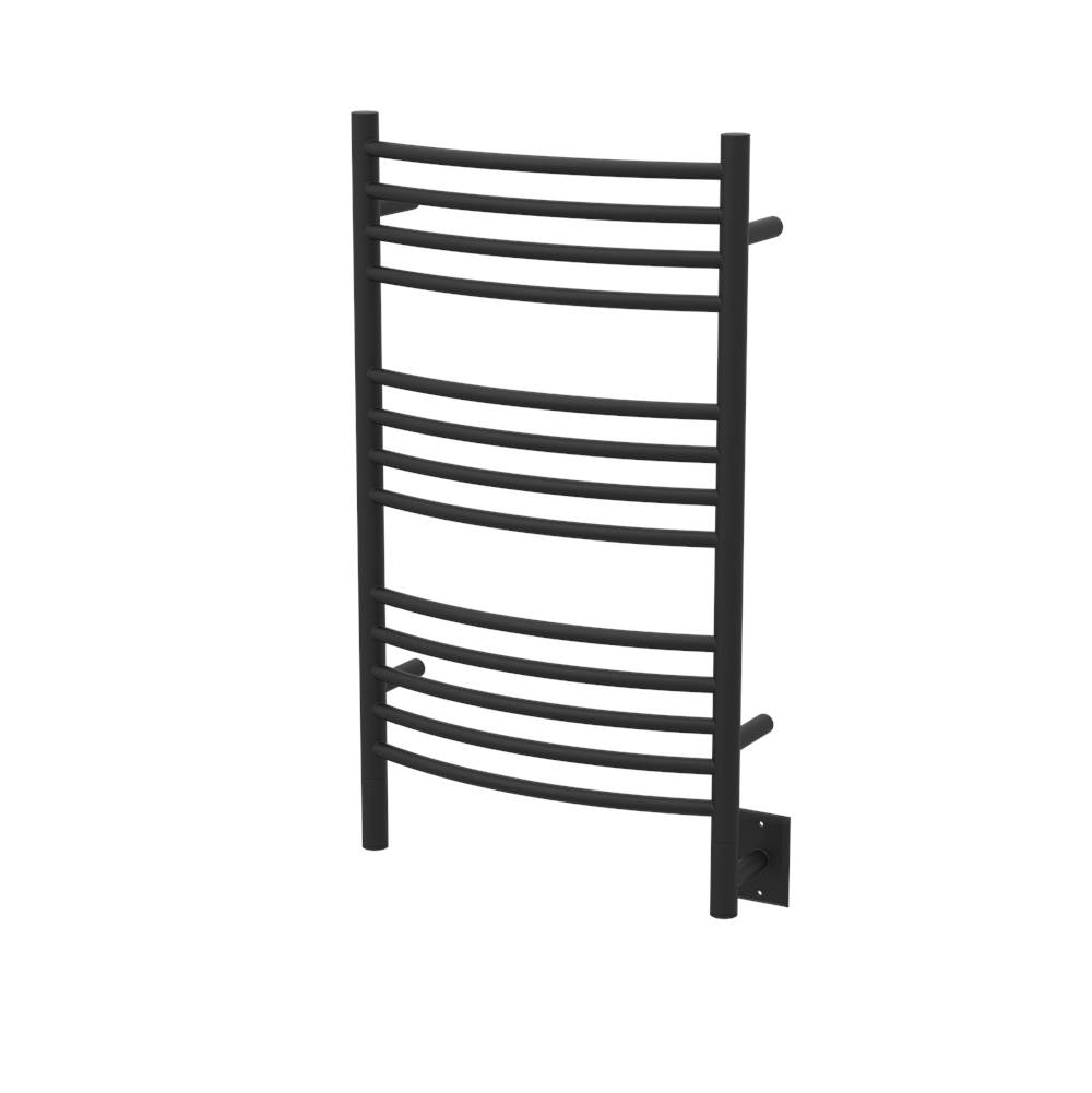 Amba Products Amba Jeeves 20-1/2-Inch x 36-Inch Curved Towel Warmer, Matte Black