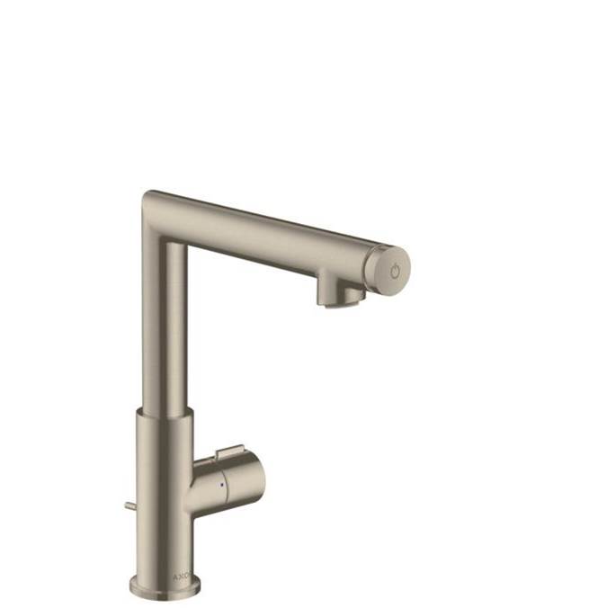 Axor Uno Single-Hole Faucet Select 220, 1.2 GPM in Brushed Nickel