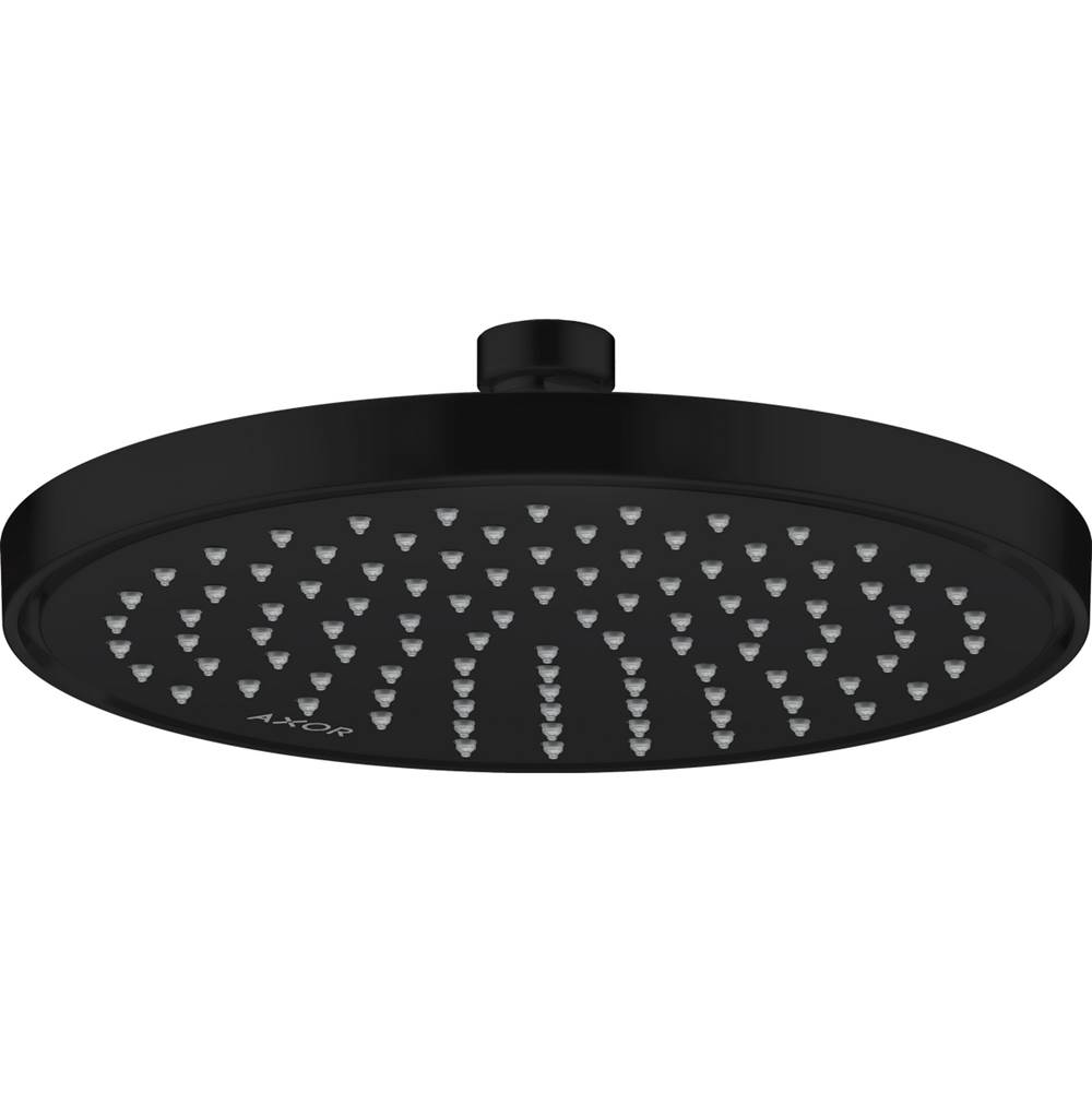 Axor Conscious Showers Showerhead 220 1-Jet, 1.75 GPM in Matte Black