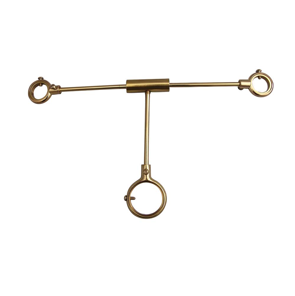 Barclay Tub Supply Line Support,Polished Brass
