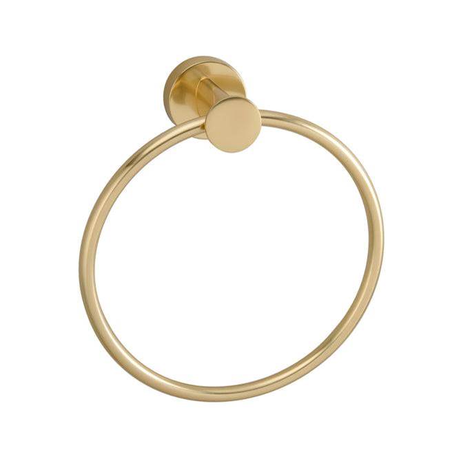 Barclay Plumer Towel Ring,Antique Brass
