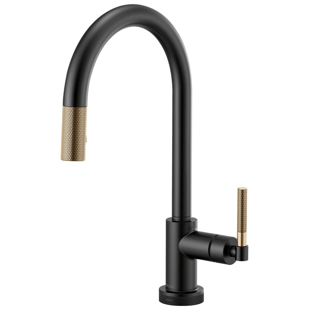 Brizo Litze® SmartTouch® Pull-Down Kitchen Faucet with Arc Spout and Knurled Handle