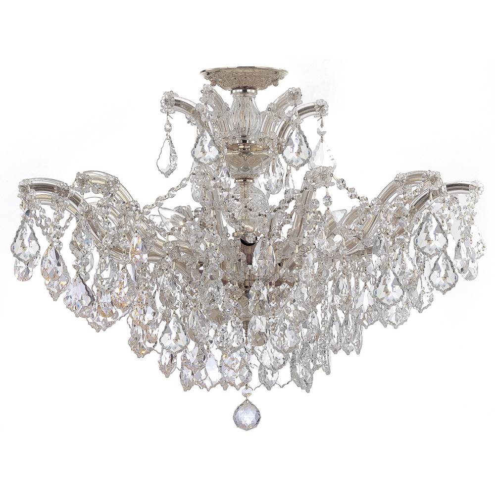 Crystorama Maria Theresa 6 Light Spectra Crystal Polished Chrome Ceiling Mount