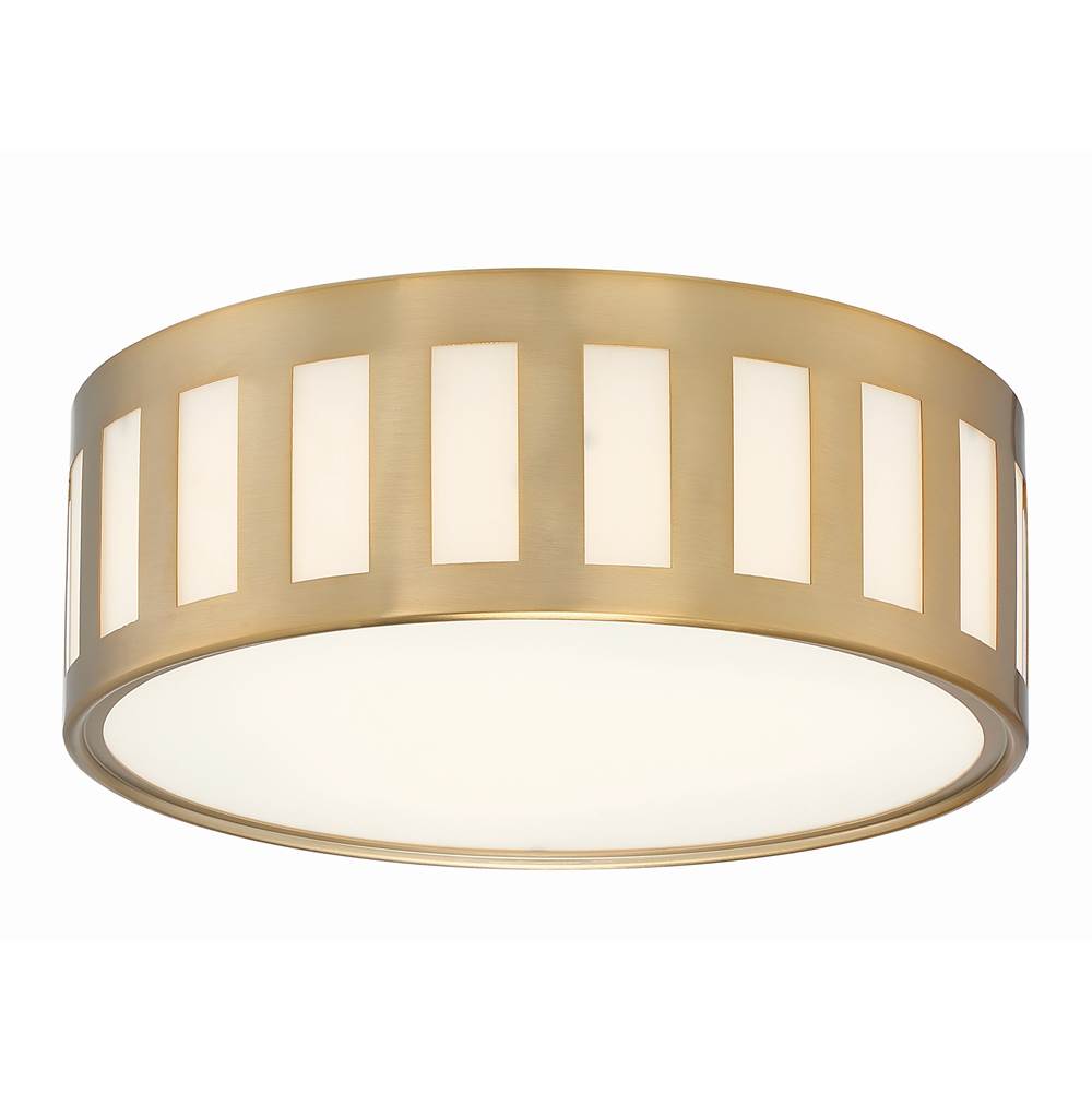 Crystorama Kendal 3 Light Vibrant Gold Ceiling Mount