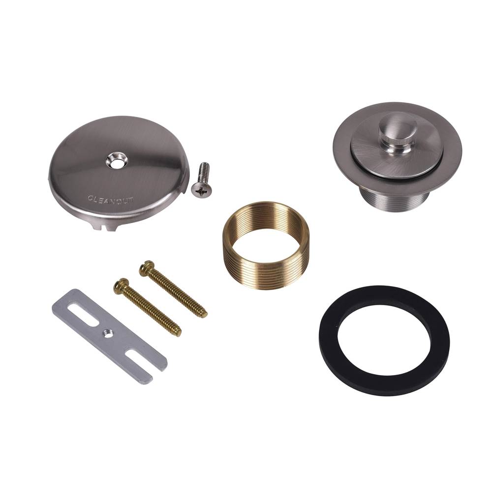 Dearborn Brass W And O Conversion Kit Uni-Lift Stopper Brushed Nickel