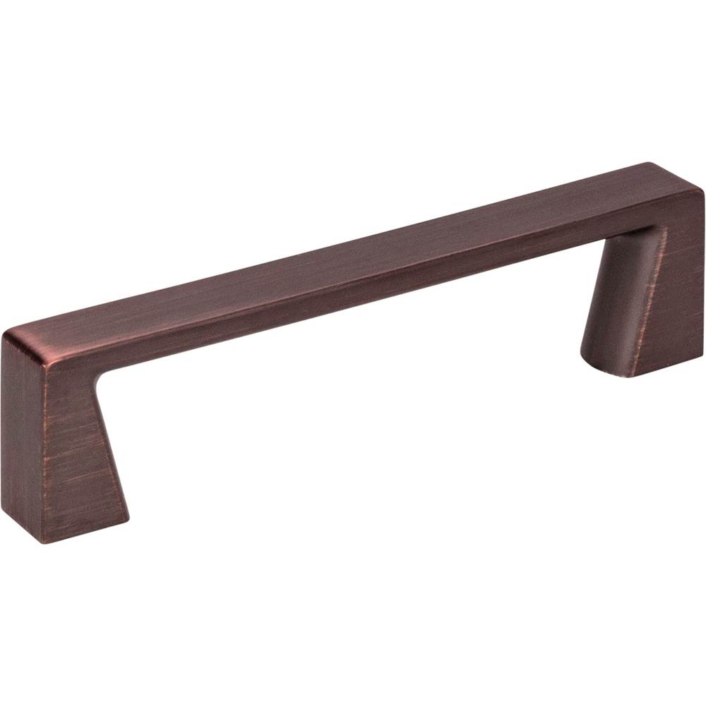 Jeffrey Alexander 96 mm Center-to-Center Brushed Oil Rubbed Bronze Square Boswell Cabinet Pull