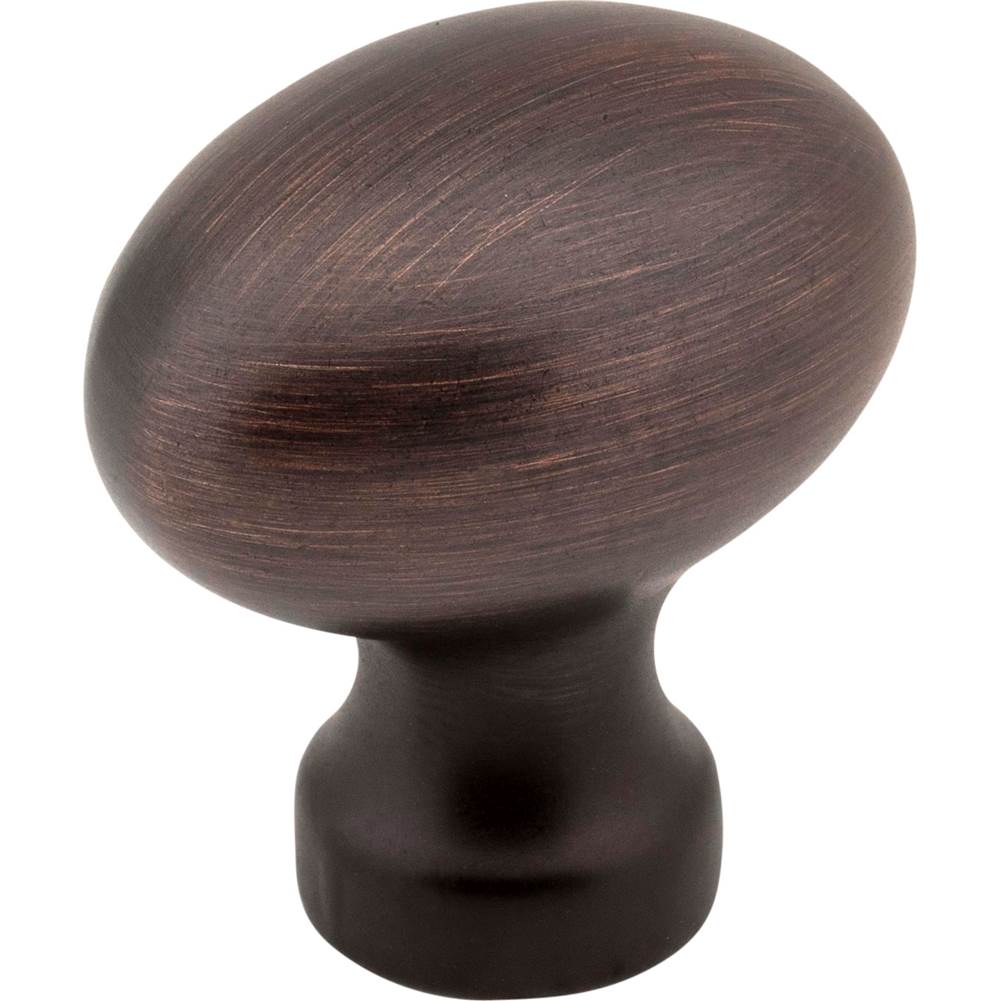 Jeffrey Alexander 1-3/16'' Overall Length Brushed Oil Rubbed Bronze Football Bordeaux Cabinet Knob