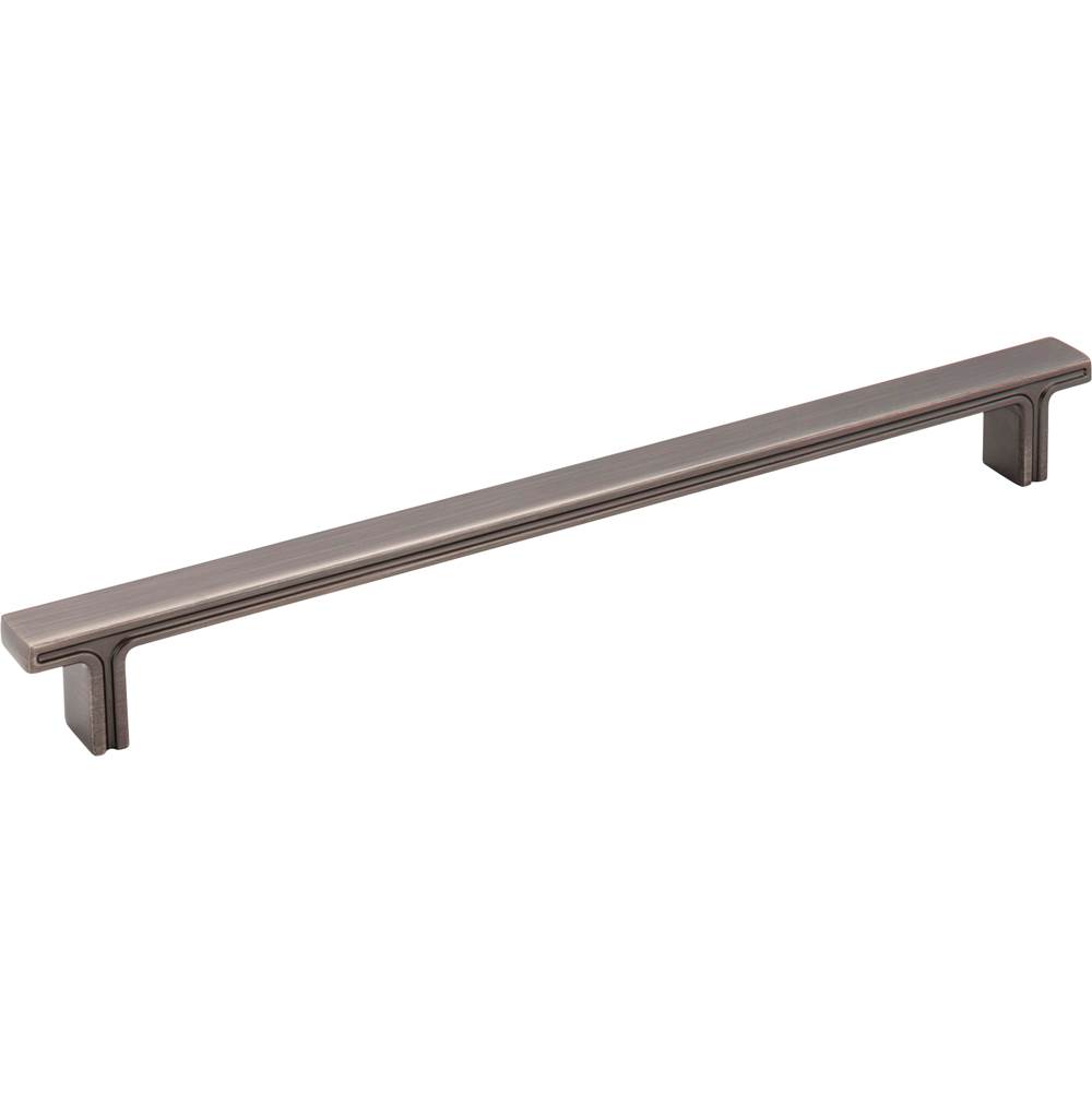 Jeffrey Alexander 228 mm Center-to-Center Brushed Pewter Square Anwick Cabinet Pull