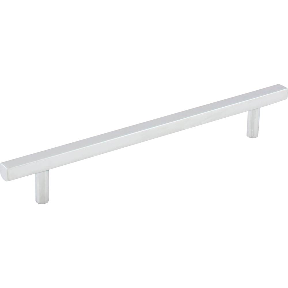 Jeffrey Alexander 160 mm Center-to-Center Polished Chrome Square Dominique Cabinet Bar Pull