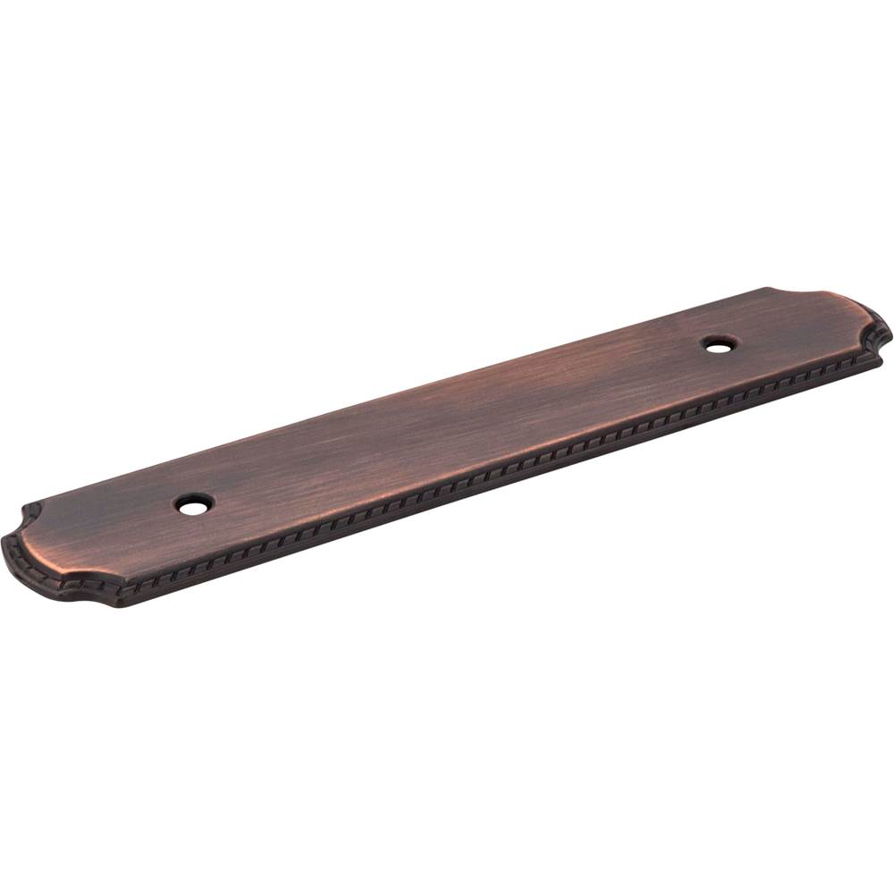 Jeffrey Alexander 6-1/8'' O.L. (96 mm Center-to-Center) Brushed Oil Rubbed Bronze Rope Pull Backplate