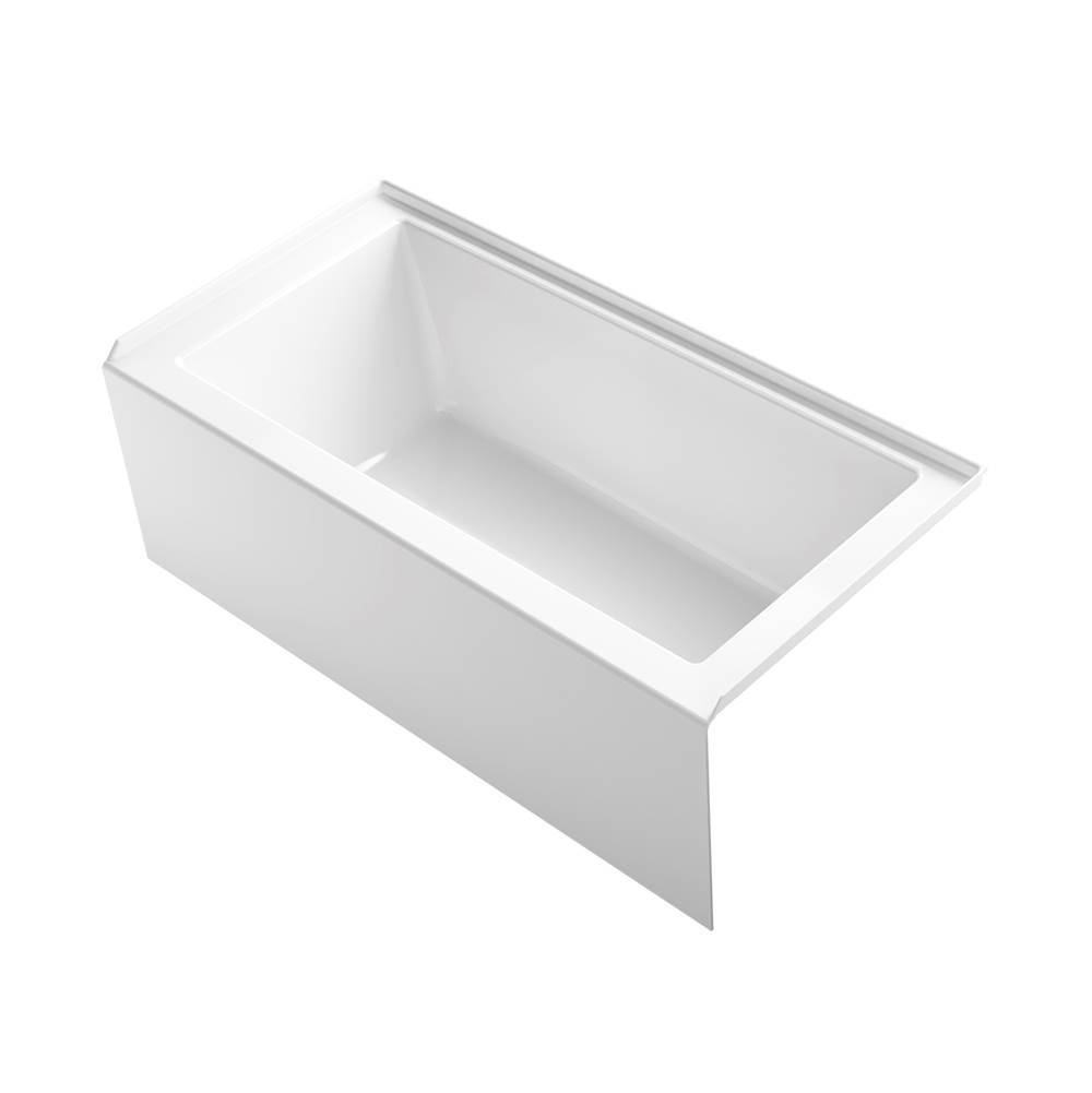 Kohler Underscore® Rectangle 60'' x 30'' alcove bath with integral apron, integral flange and right-hand drain
