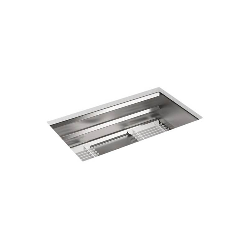 Kohler Prolific® 33'' x 17-3/4'' x 10-15/16'' Undermount single-bowl workstation kitchen sink with accessories