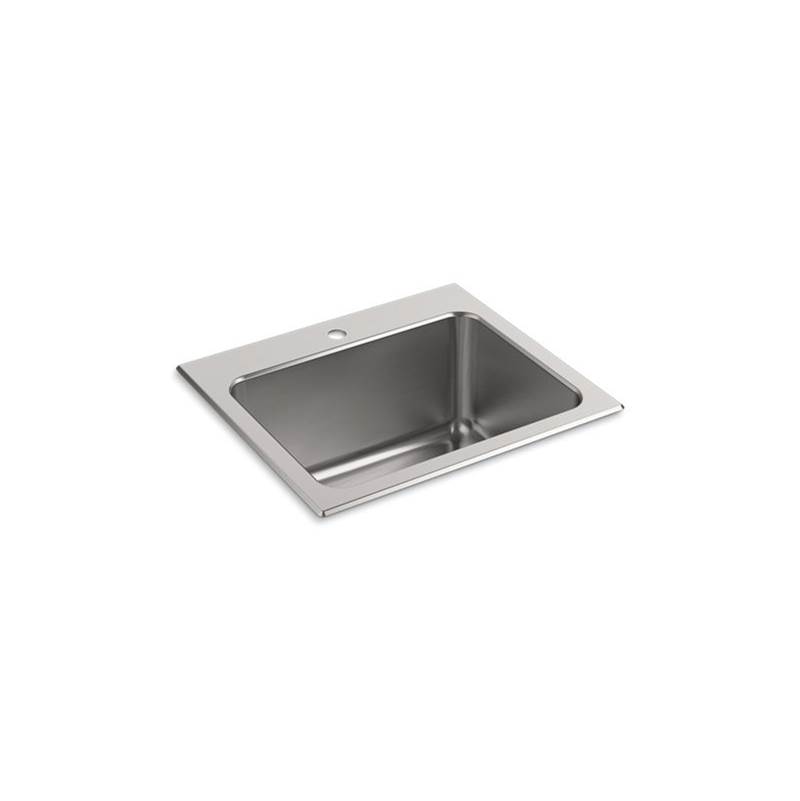 Kohler Ballad™ 25'' x 22'' x 11-9/16'' top-mount utility sink with single faucet hole