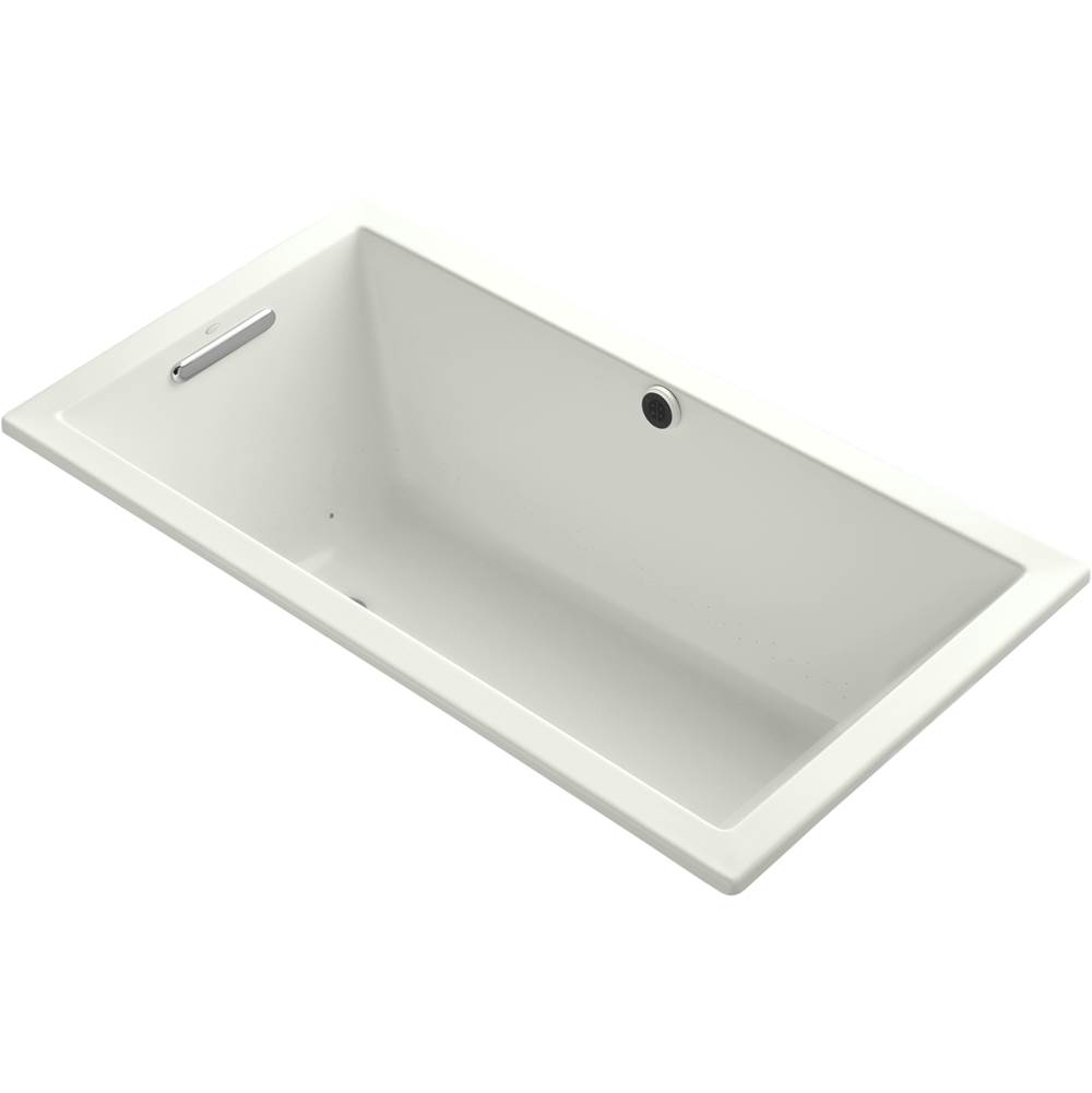 Kohler Underscore® Rectangle 60'' x 32'' Heated BubbleMassage™ air bath with Bask®, end drain