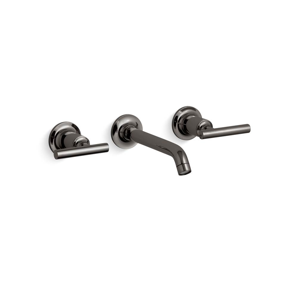 Kohler Purist Widespread wall-mount bathroom sink faucet trim with lever handles, 1.2 gpm
