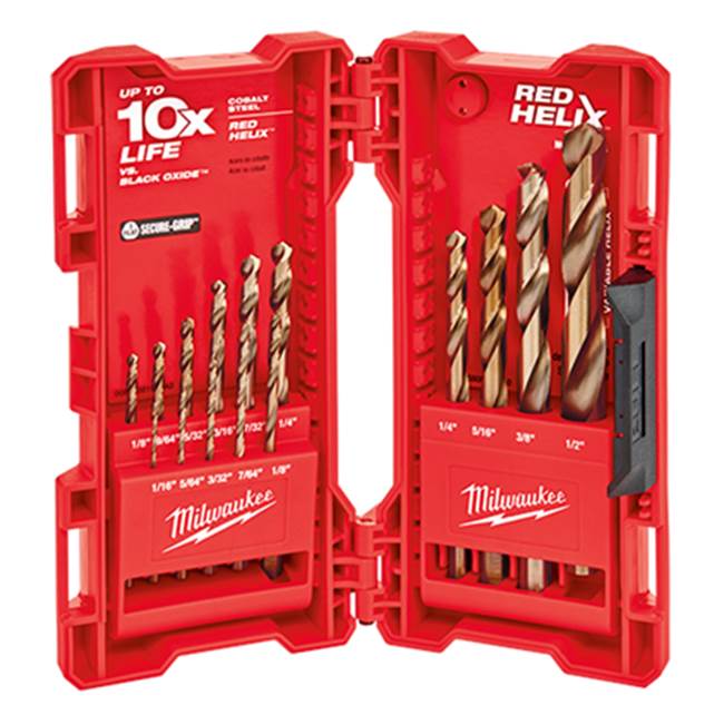 Milwaukee Tool 15 Piece Cobalt Red Helix Kit