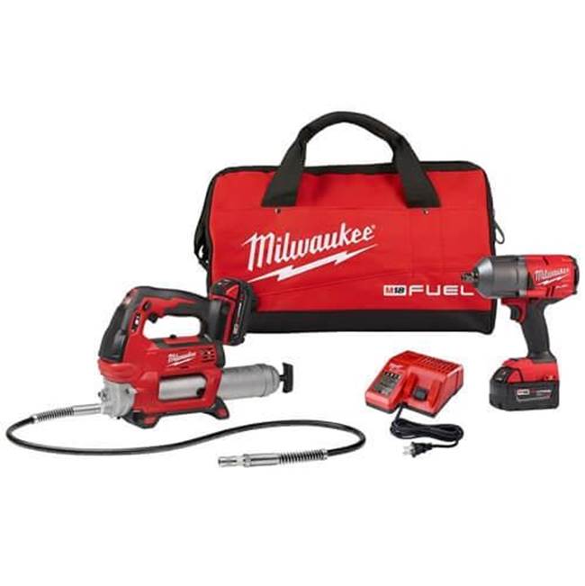 Milwaukee Tool M18 Fuel 1/2'' Htiw W/ Friction Ring With Free Grease Gun Kit