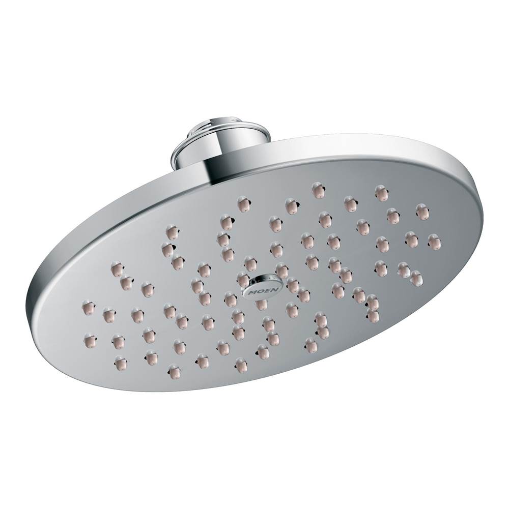 Moen 8'' Single-Function Rainshower Showerhead with Immersion Technology at 2.5 GPM Flow Rate, Chrome