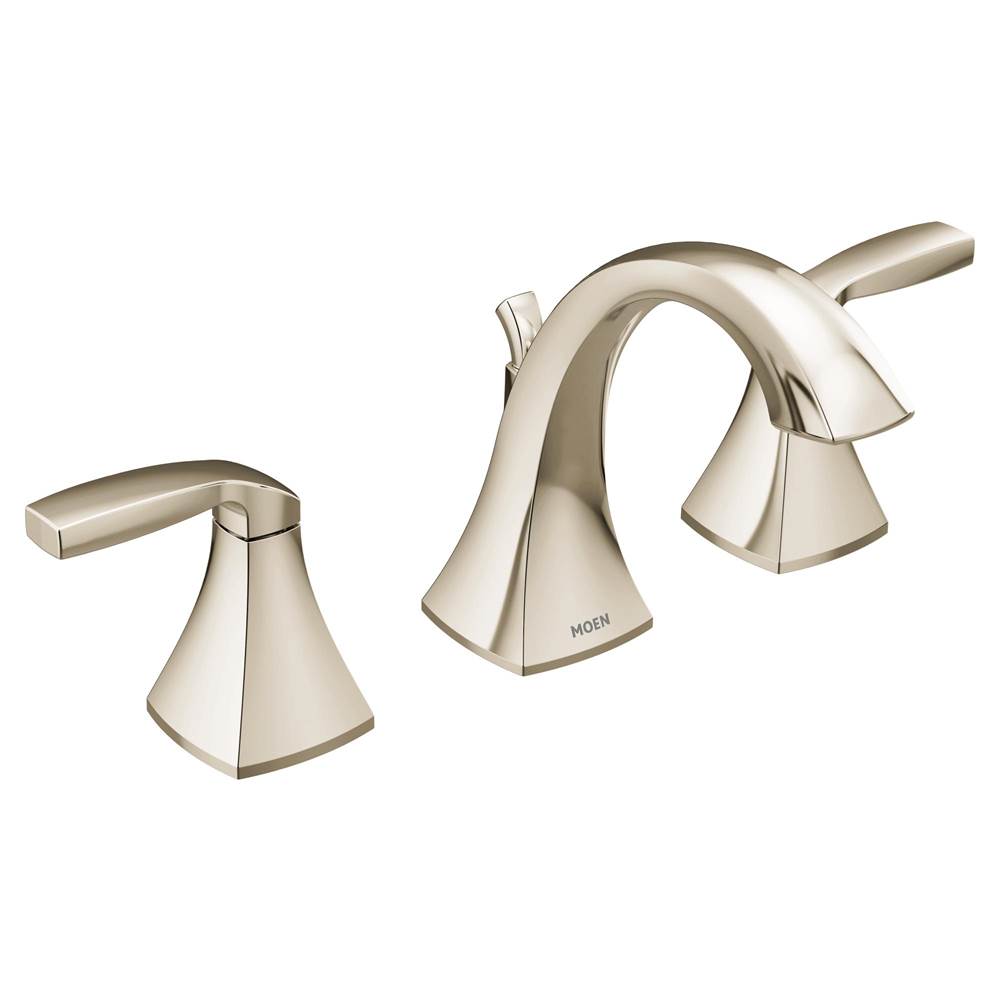 Moen Voss 8 in. Widespread 2-Handle High-Arc Bathroom Faucet Trim Kit in Polished Nickel (Valve Sold Separately)