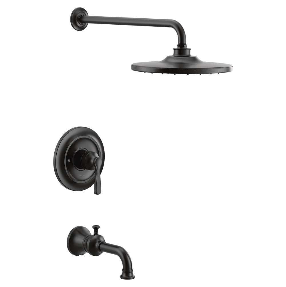 Moen Colinet M-CORE 3-Series 1-Handle Eco-Performance Tub and Shower Trim Kit in Matte Black (Valve Sold Separately)