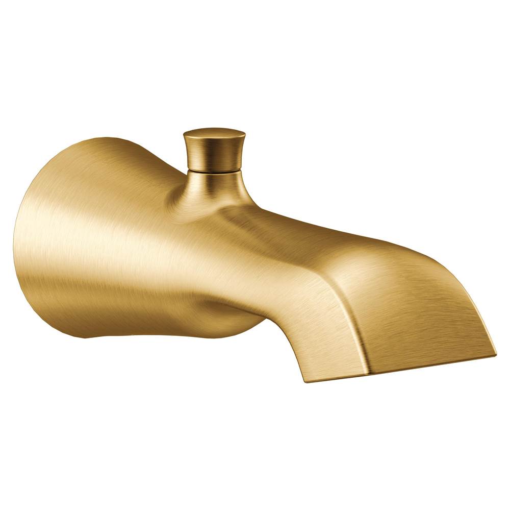 Moen Flara 1/2-Inch Slip Fit Connection Diverter Tub Spout, Brushed Gold