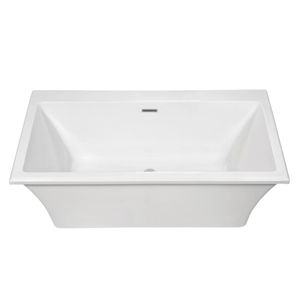 MTI Baths Madelyn 5 Acrylic Cxl Freestanding Faucet Deck Air Bath - Biscuit (65.75X36)