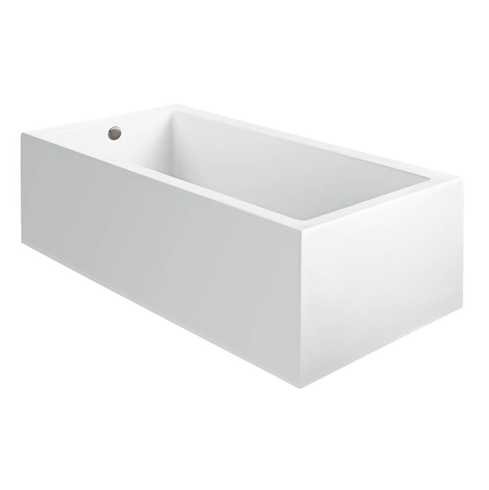 MTI Baths Andrea 3A Acrylic Cxl Sculpted 3 Side Air Bath Elite - White (72X35.75)