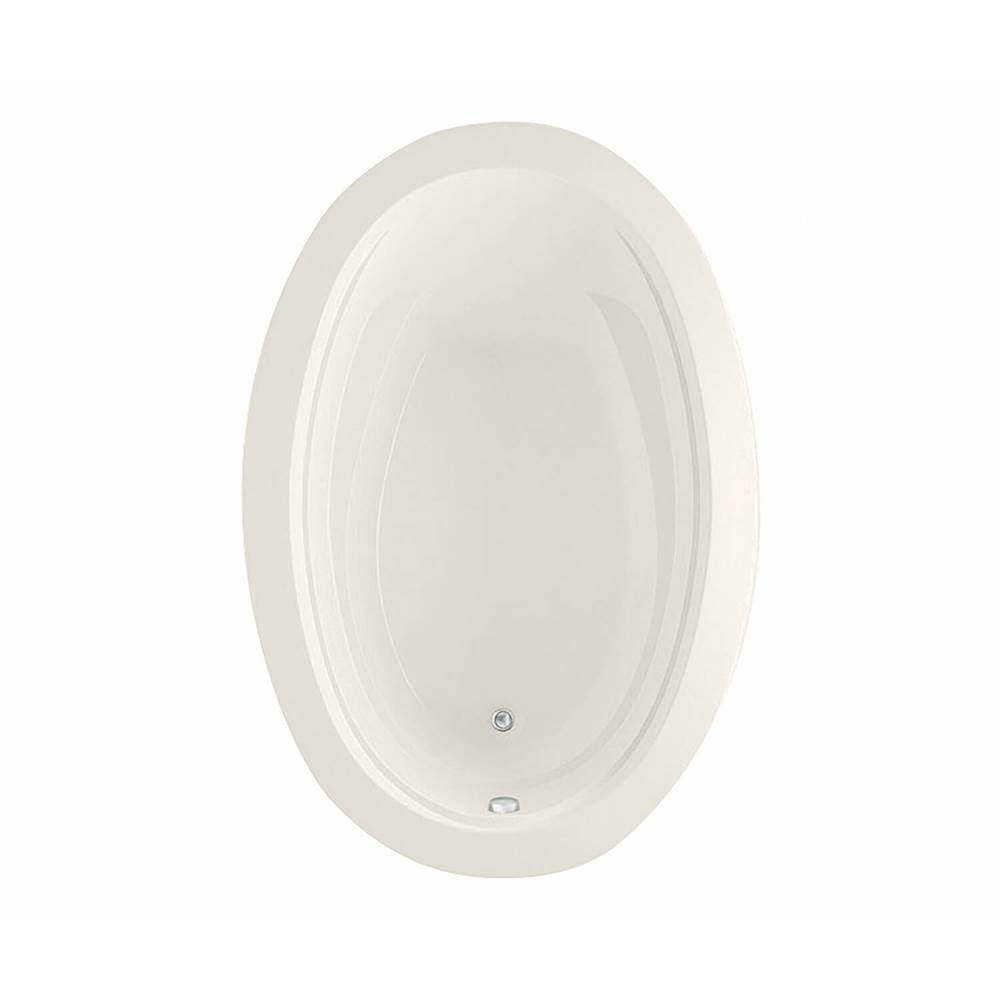 Maax Arno 7242 Acrylic Drop-in End Drain Bathtub in Biscuit