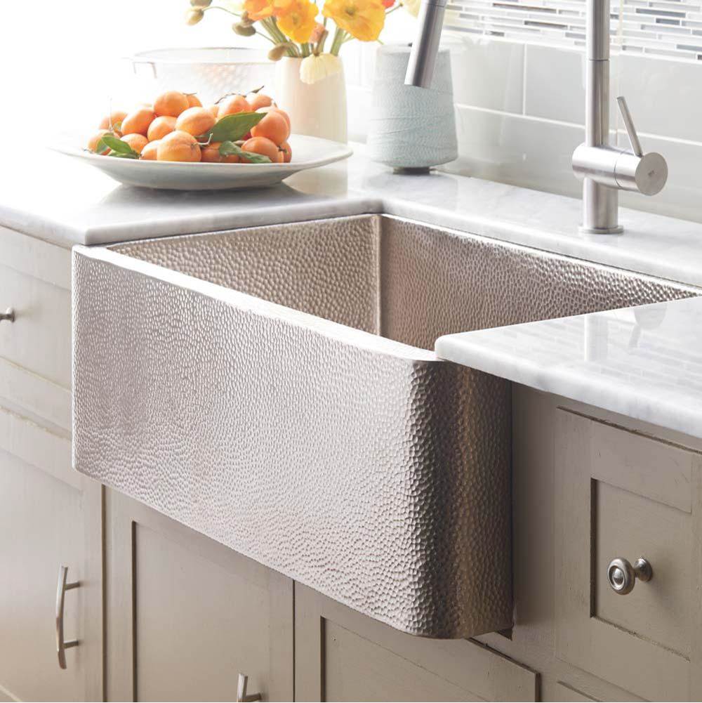 Native Trails Farmhouse 33 Kitchen SInk in Brushed Nickel