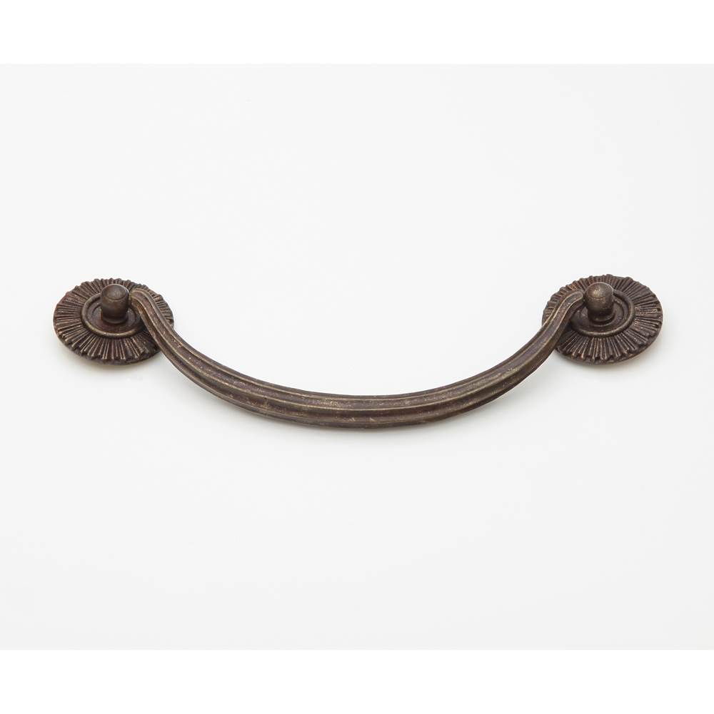 Schaub And Company Bail Pull with rosettes, Highlighted Bronze,  5-1/2'' cc