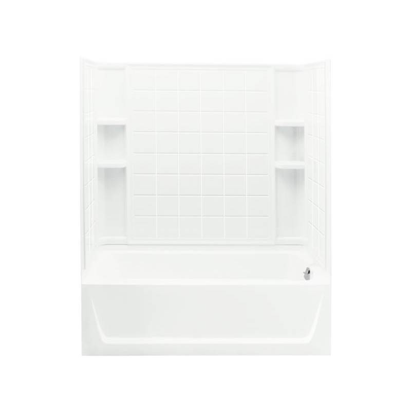 Sterling Plumbing Ensemble™ 60-1/4'' x 32'' tile bath/shower with Aging in Place backerboards