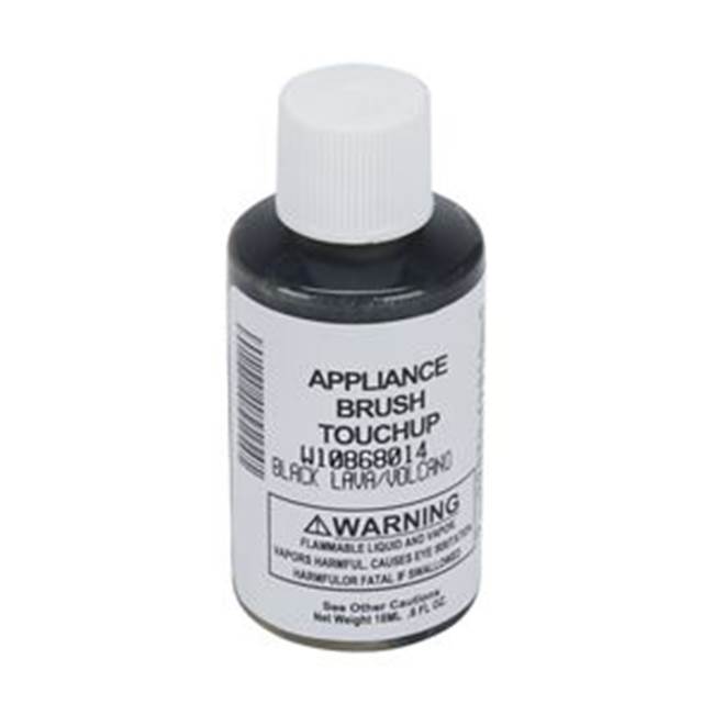 Whirlpool Touch Up Paint: 0.6-Oz Paint Bottle W/Brush, Color Spec-969188, Color- Black Lava
