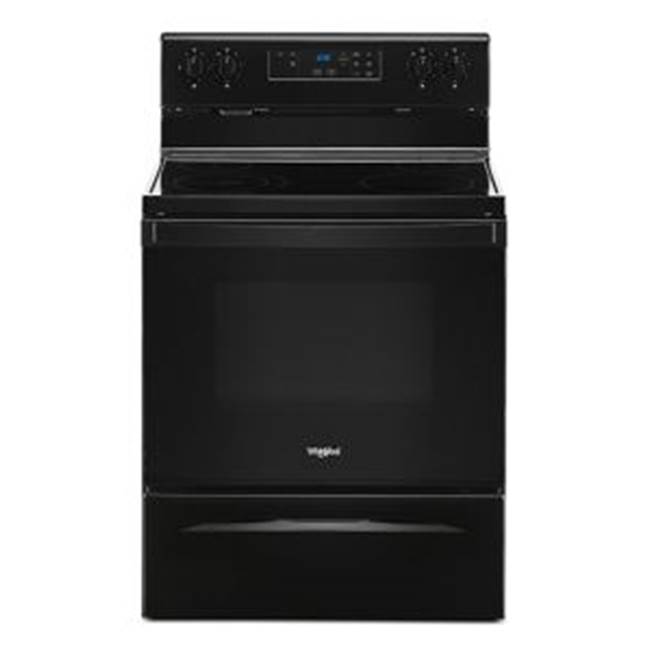 Whirlpool 5.3 Cu Ft, Standard Clean, Glasstop Top, 1-9/6'' , 1-9'', 2-6'', Clock And Timer,Extra Large Window, Storage Drawer