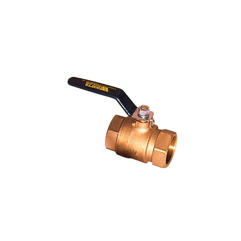 Watts 1/2 In Lead Free Bronze 2-Piece Full Port Ball Valve with Threaded Ends and Tee Handle