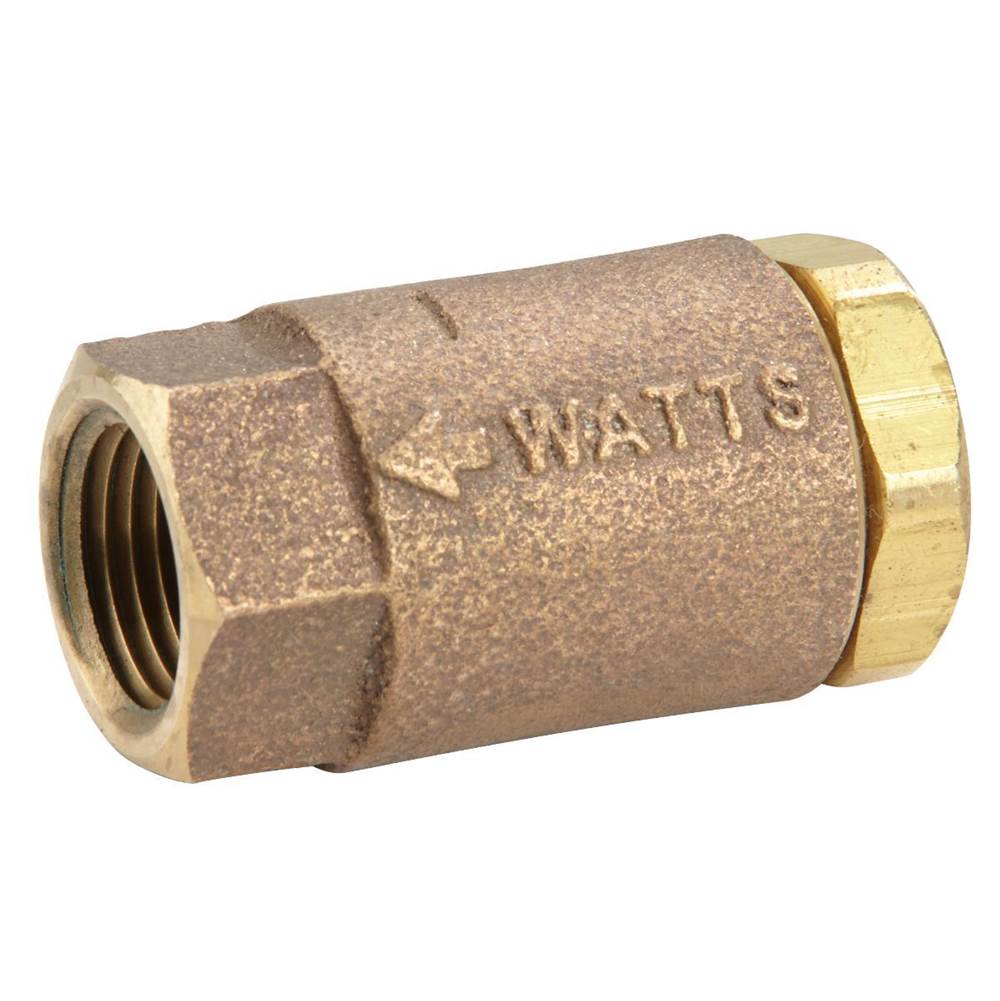 Watts 3/8 In Lead Free Brass Silent Check Valve, Viton Disc, NPT Female Threaded End Connections