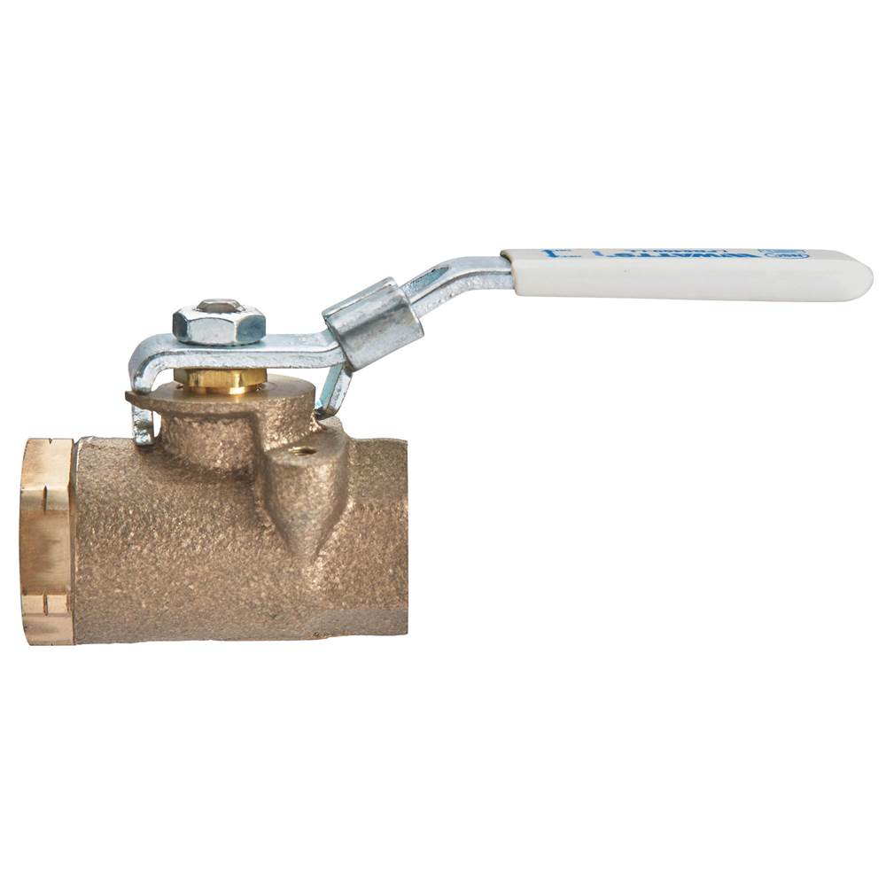 Watts 1/2 In Lead Free 2-Piece Standard Port Ball Valve, Actuator Mounting Pads, Lever Latch And Lock In Open And Closed Position