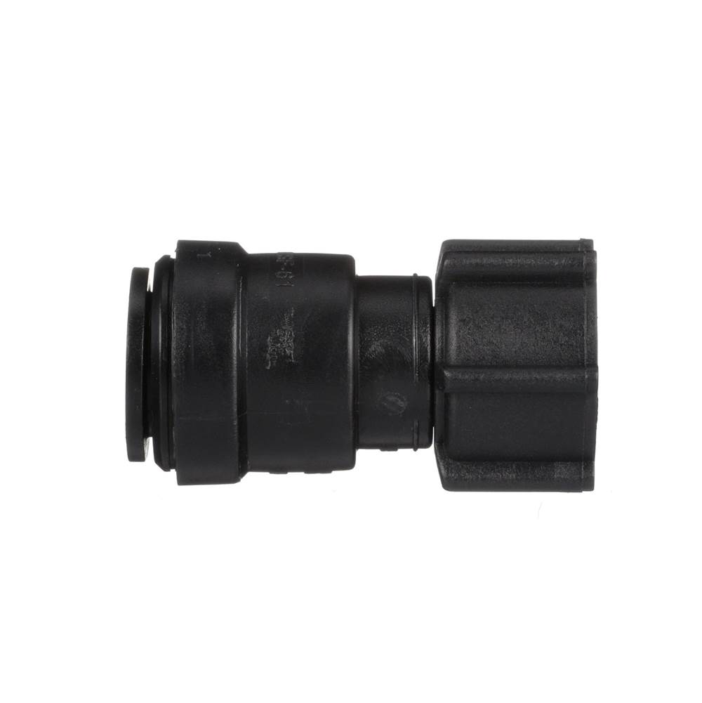 Watts 15 MM x 1/2 IN NPSM Plastic Quick-Connect Female Swivel Adapter, Black