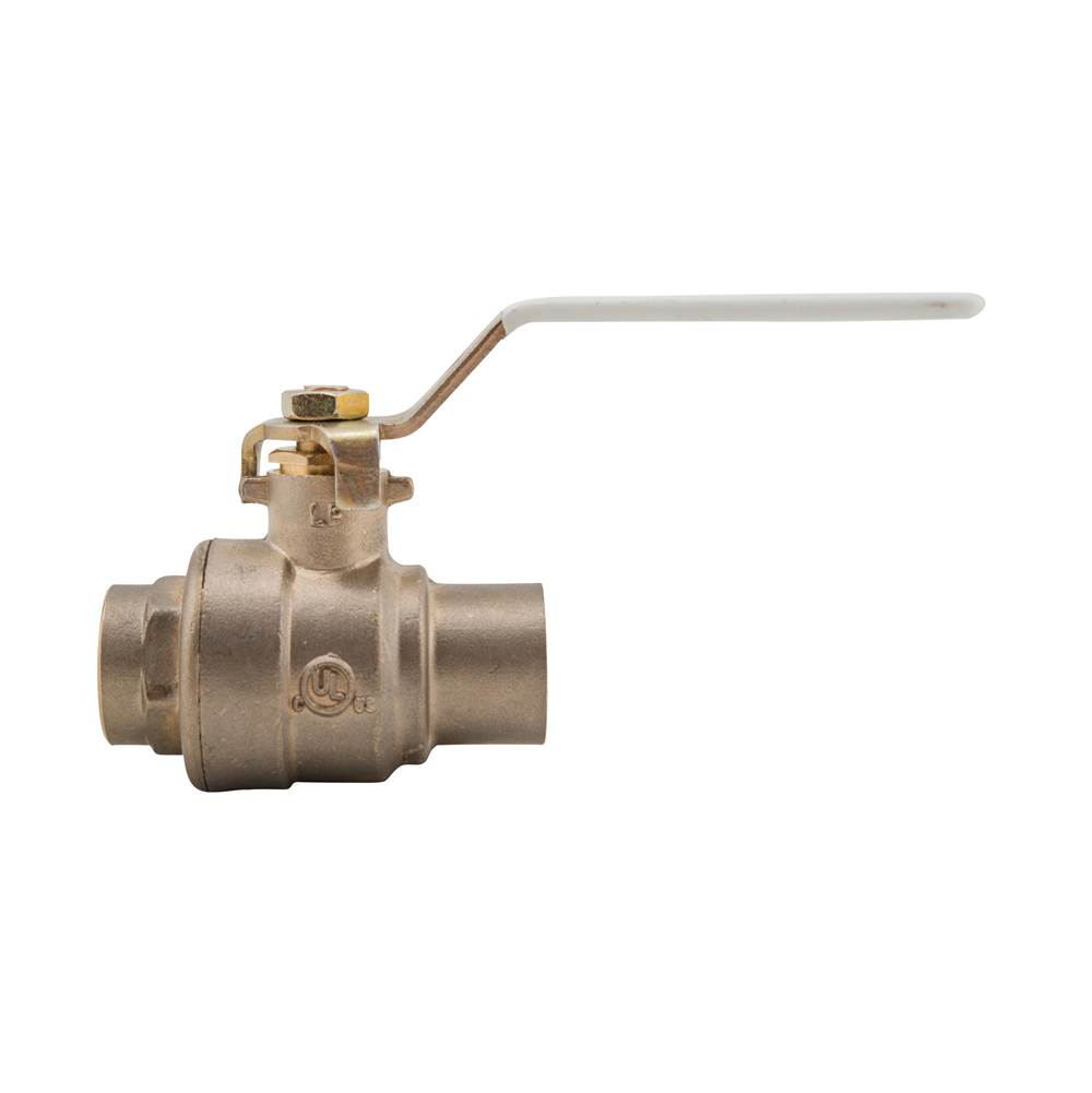 Watts 2 In Lead Free 2-Piece Full Port Ball Valve with Stainless Steel Ball and Stem, Solder End Connections
